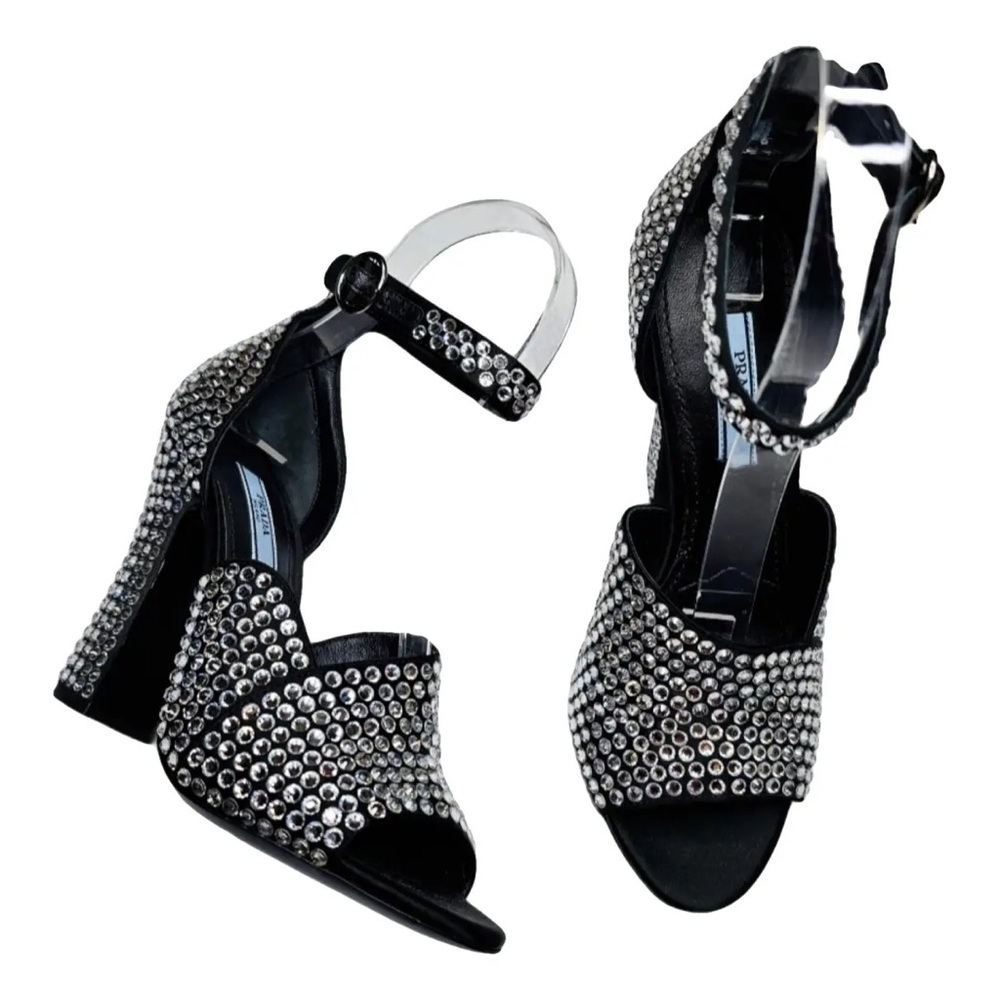 Authentic Prada Crystal Sandals